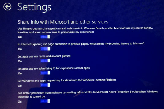 Windows 8.1 update custom settings