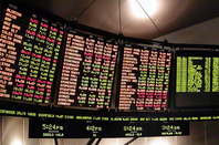 Stock ticker board