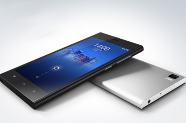 Slick looking picture of  xiaomi's Mi3 Android smartphone