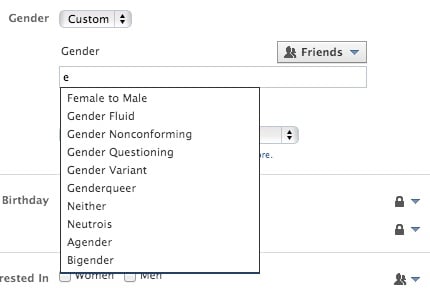 facebook 51 genders