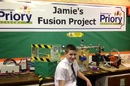Jamie at his school