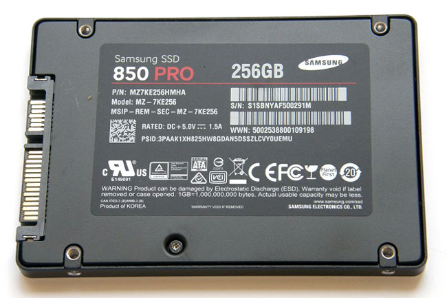 Samsung SSD850 PRO 3D V-NAND storage