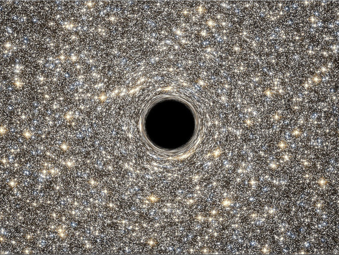 photo of Star-spotters find MONSTER BLACK HOLE in TEENY tiny galaxy image