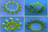 3D flexible silicon structures