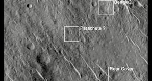 BEAGLE 2 probe on Mars. Pic: University of Leicester