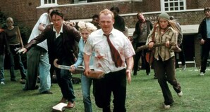 Shaun of the dead zombies cricket bat movie still. Copyright Universal Pictures