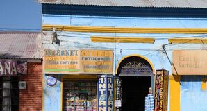 BOLIVIA, UYUNI, 17 SEPTEMBER 2014 - Internet and mobile communications in Uyuni, Bolivia, South America - pic via shutterstock