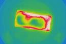 Thermal imaging in a microwave
