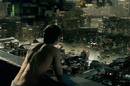 Colin Farrell surveys the planet in the Total Recall remake. Credit: Sony Pictures