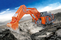 Hitachi mining shovel and rigid dumptruck