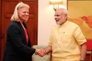 Ginni Rometty calling on the Prime Minister, Shri Narendra Modi, i