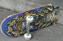 Broken skateboard