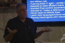 Iraq hostage and SQL programmer Peter Moore in still from a Reg Christmas lecture he gave in 2015