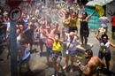 RIO DE JANEIRO, Brazil - January 31, 2016: with a lot of Brazilians celebrate carnival in animation block Slaves of Maua, in the parade through the streets of the city center of Rio de Janeiro. Photo by Ronaldo Almeida / Shutterstock.com - EDITORIAL USE ONLY