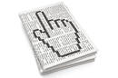 Curser icon over a news paper folded