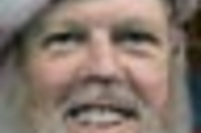 Scott McNealy dressed as Santa