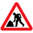 Road works sign