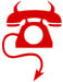 BOFH logo – telephone with devil's horns