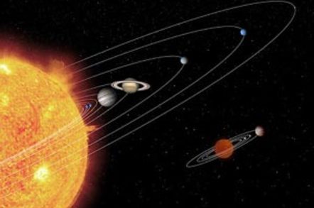 A NASA artist's impression of a miniature solar system