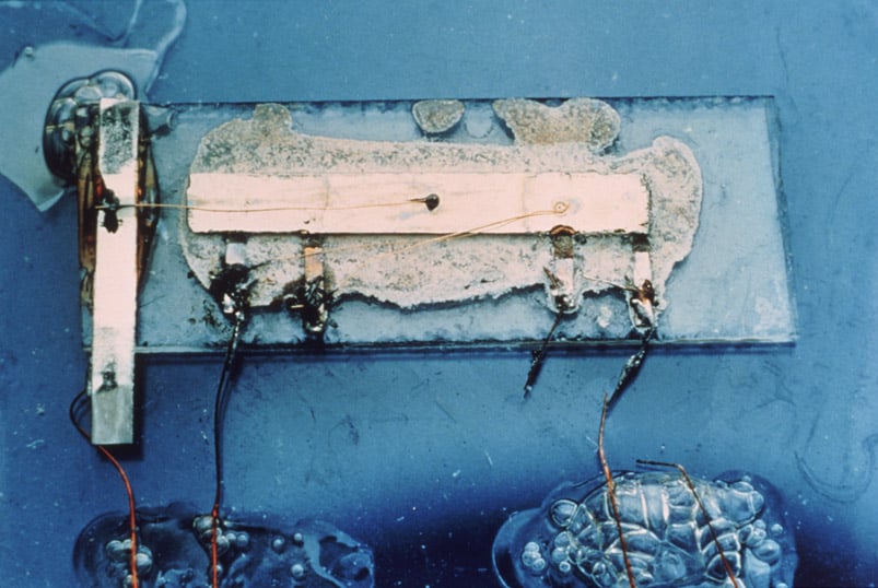 Kilby's first integrated circuit