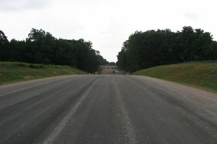 Road leading to the factory