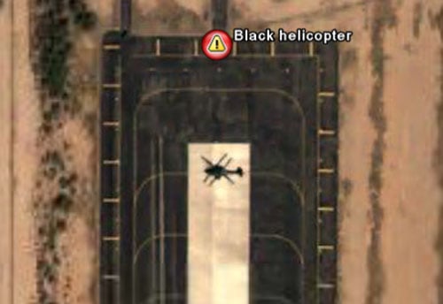 That lone black helicopter in full