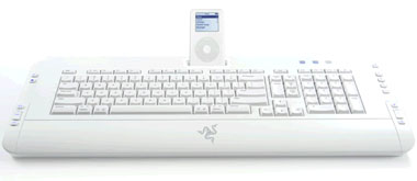 razer pro type ipod dock keyboard