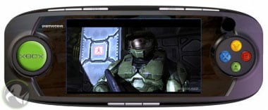 microsoft's xbox handheld (artist's impression - with apologies to Gizmondo)