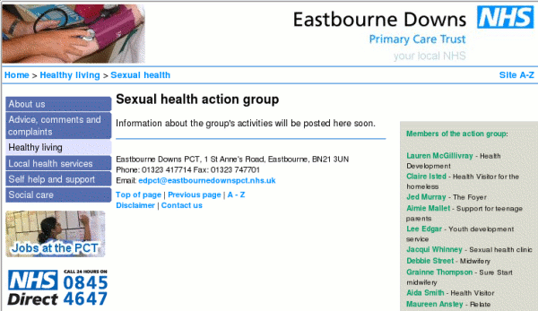 Eastbourne sexual health action group