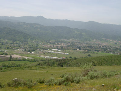 Shot of the grounds around IBM's Almaden center