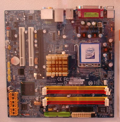 gigabyte intel q965-based mobo