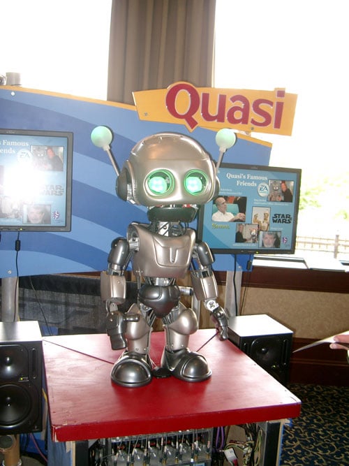 Shot of Quasi the robot