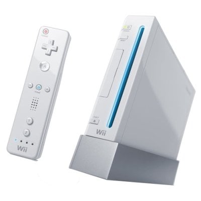 nintendo wii console and remote