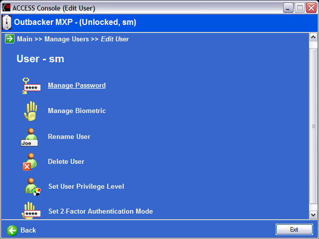 mxi security outbacker mxp 40gb biometric hard drive