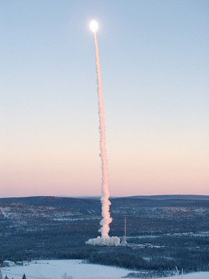 A rocket launch