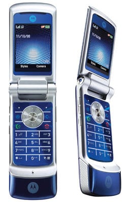 motorola krzr clamshell phone