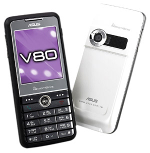 asus v80 slimline mobile phone