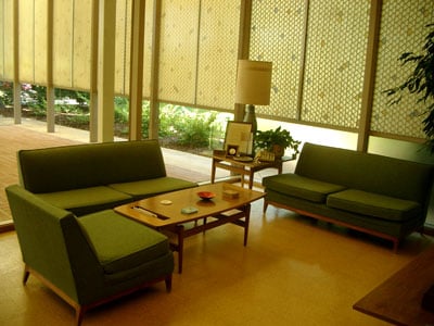 Hewlett's sitting area