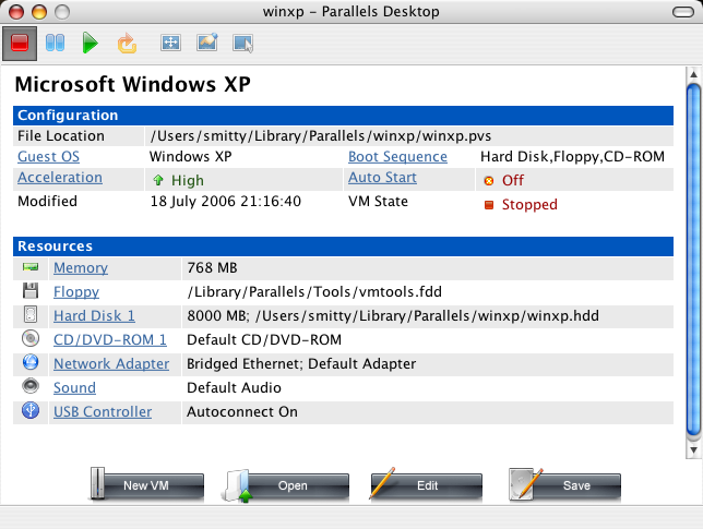 windows on mac - parallels desktop options
