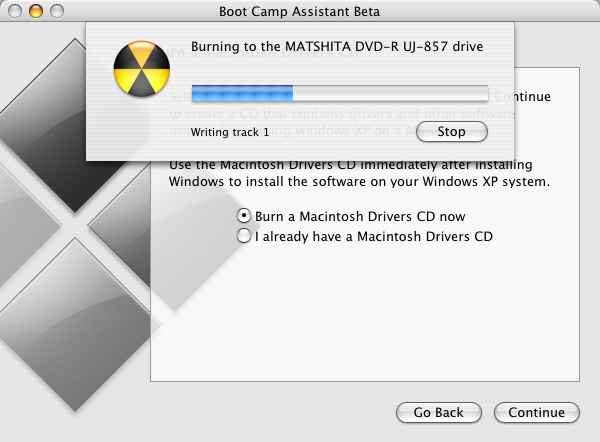 windows on mac - bootcamp installation