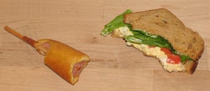 Britney's half-eaten sarnie