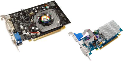 nvidia 7100 gs boards from Inno3D and Sparkle