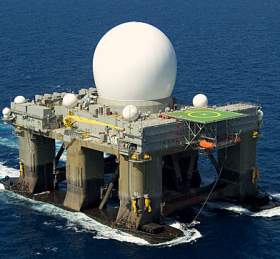 The Sea-Based X-Band Radar. Photo: Boeing