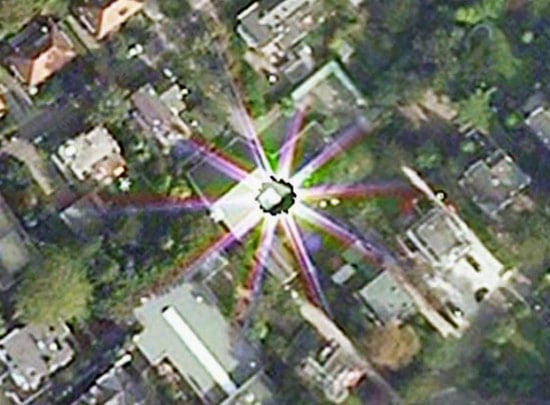 Interdimensional portal opens on Google Earth