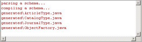Output from XJC Compiler