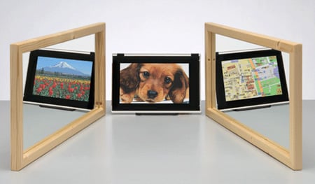 sharp three-way lcd panel