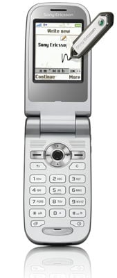 sony ericsson z558 text-recognition phone