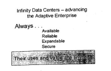 Shot of HP's fake Infinity Data Center slide