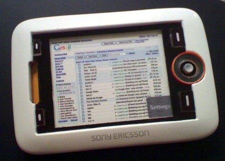 sony ericsson adriana dvb-h tablet phone - image courtesy UCSE