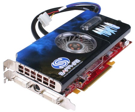 sapphire toxic x1950xtx water-cooled graphics card